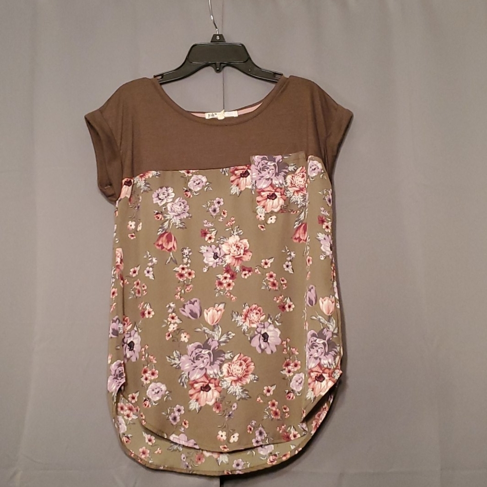 Floral Olive Blouse